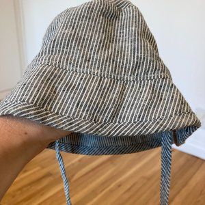 Briar Baby Bucket Hat in Natural Stripe